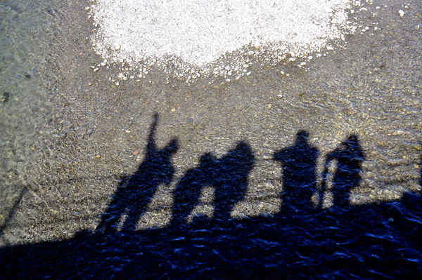 shadows of the two RV Gypsies and family